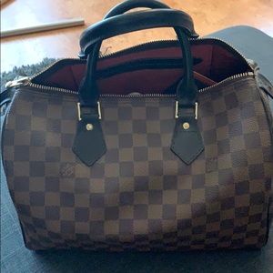 Monogram checkered purse